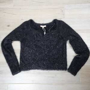 CHELSEA & VIOLET  Womens Sparkly Sweater Black Size XL NWT.